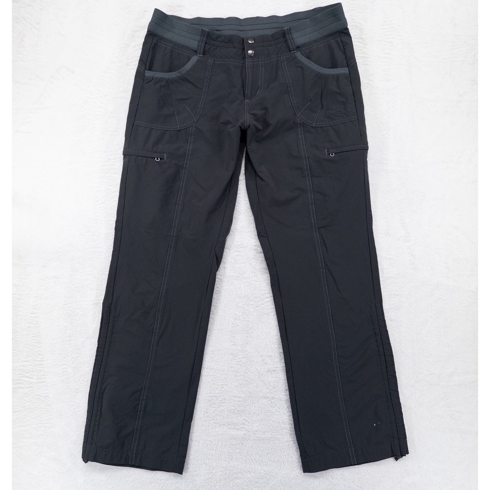 Kuhl Womens Pants Size 12 SHORT Gray Hiking Outdoor Active Cargo Trekking *